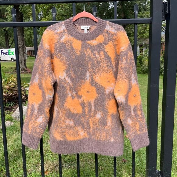 COS Abstract Floral Jacquard Sweater NWT - Picture 6 of 9